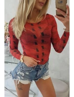 Blúzkové body v bronzovo červenej farbe