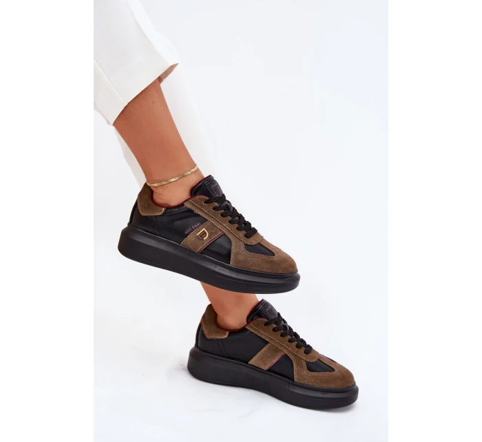 Dámské Kožené Tenisky Na Platformě Daniel Just Dare Černé model 21703393 - Daniel Lopez Just Dare