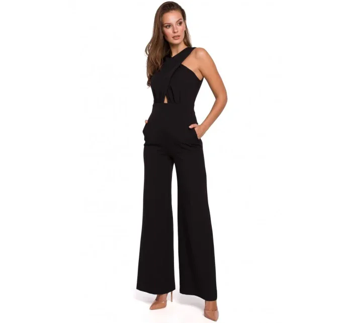 K029 Kombinéza s krížom - čierna K029 Kombinéza s krížom - čierna