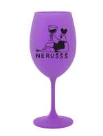 NERUŠŠŠ - fialová sklenice na víno 350 ml NERUŠŠŠ - fialová sklenice na víno 350 ml