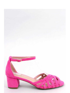 Dámske sandále na podpätku ružové model 177338 - Inello