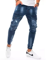 Pánske džínsové cargo modré tepláky FashionStreet UX3270