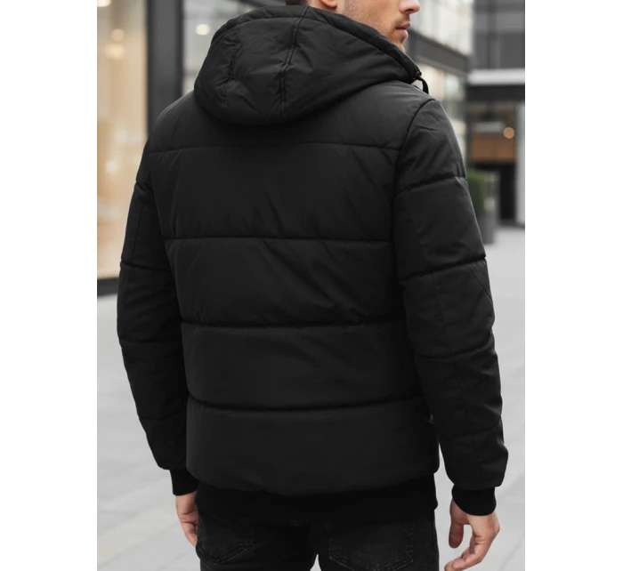 Pánská zimní bunda s kapucí černá Dstreet model 21995287 - FashionStreet
