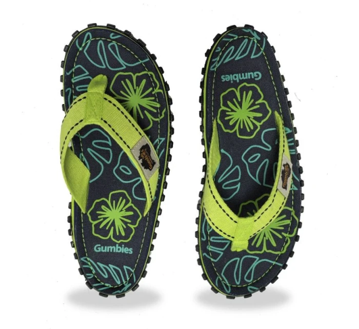 Žabky Gumbies Islander Lime Hibiscus GU-FFISL148 Žabky Gumbies Islander Lime Hibiscus GU-FFISL148