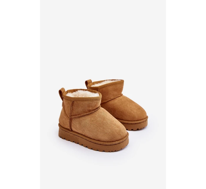 Dziecięce Śniegowce Botki Ocieplane Camel Nallita Dziecięce Śniegowce Botki Ocieplane Camel Nallita