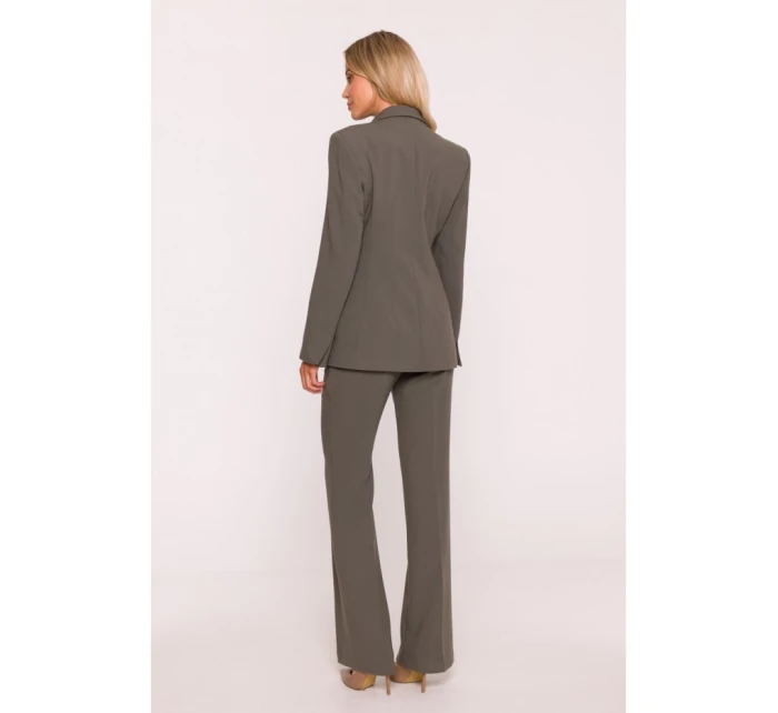 Blejzr s khaki barva model 21319159 - STYLOVE Blejzr s khaki barva model 21319159 - STYLOVE