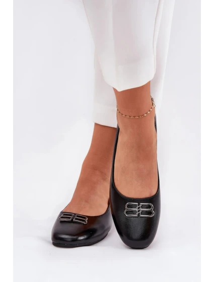Dámske baleríny 62206 Čierna - VINCEZA