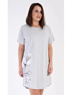 Dámska sivá nočná košeľa s potlačou Nicol - Vienetta