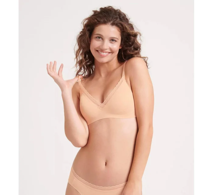 Podprsenka bez kostíc BODY ADAPT Twist Soft bra - POWDER ORANGE - oranžová 00BG - SLOGGI