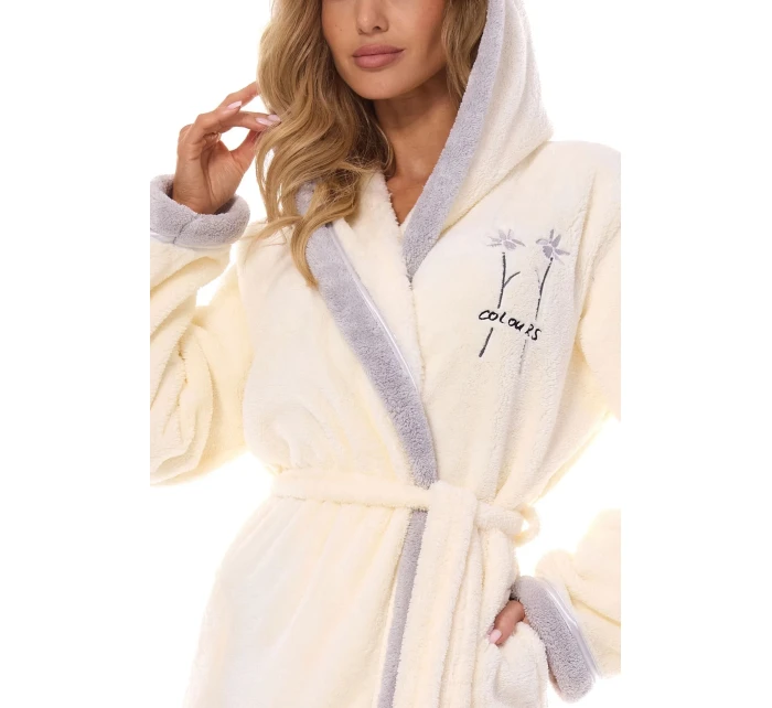 Dámsky župan 2419 Tess cream - L&L Dámsky župan 2419 Tess cream - L&L