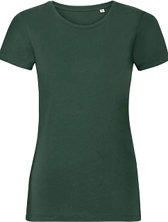 Russell Athletic 108F Dámske tričko Pure Organic 10.108F fľaškovozelené