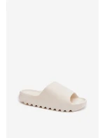 Dámské pantofle na platformě Ecru Olyria Dámské pantofle na platformě Ecru Olyria
