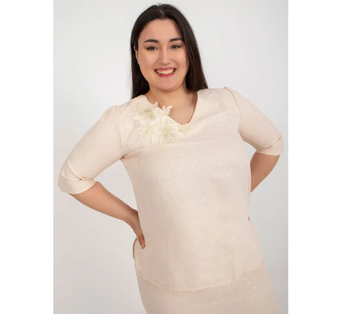 Blúzka LK BZ 506692.32 broskýň