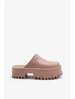 Dámske papuče na platforme Big Star - béžové Dámske papuče na platforme Big Star - béžové