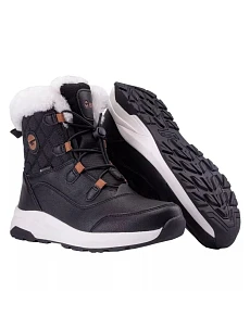 Juniorské členkové snehové topánky Mester Wp Teen Jr 92800555587 Black with White - Hi-Tec