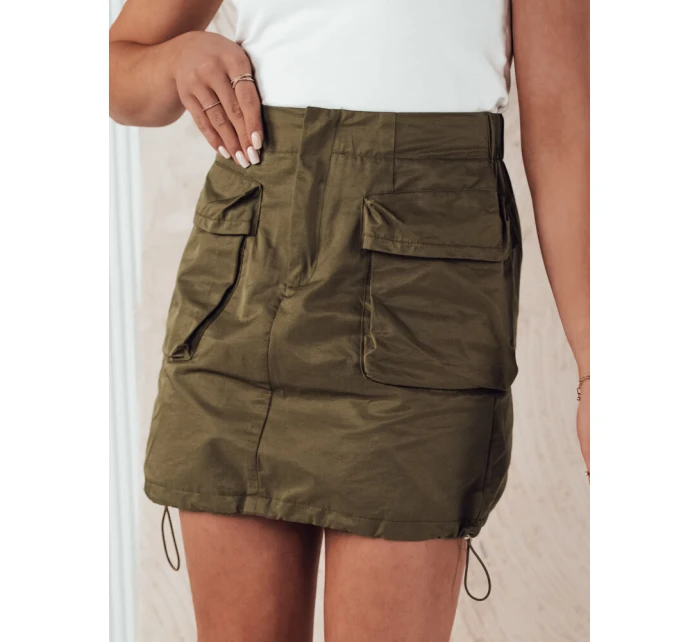 Dámska mini sukňa QUILLA zelená FashionStreet CY0438 Dámska mini sukňa QUILLA zelená FashionStreet CY0438