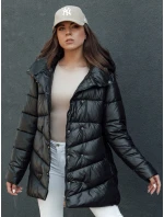 Dámský prošívaný zimní kabát černý Dstreet model 21979621 - FashionStreet