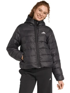 Dámska mikina adidas Essentials Climawarm Light Down Hoodie black KC1580