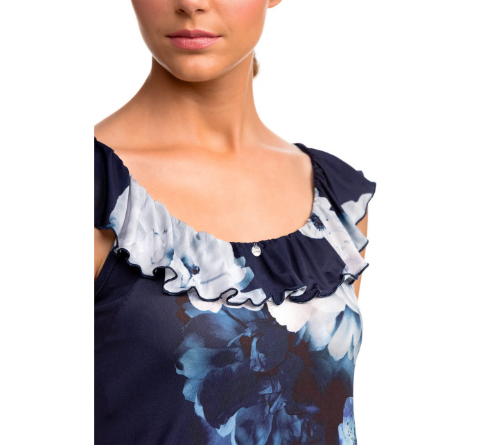 Vamp - Elegantné dámske kvetované šaty 14464 - Vamp