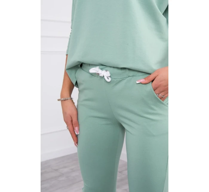 Sada s potiskem Queen tmavě mátová Sada s potiskem Queen tmavě mátová