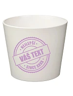 Biely keramický kvetináč – najlepší xx SINCE xx – veľký Biely keramický kvetináč – najlepší xx SINCE xx – veľký