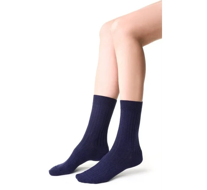 Dámské žebrované ponožky model 16327067 Merino - Steven Dámské žebrované ponožky model 16327067 Merino - Steven