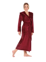 Dámsky župan Siena s kapucňou 3156 burgundy - Vestis