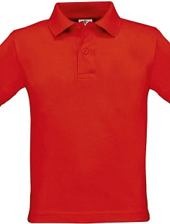 B&C Safran /kids Detské polo tričko z piké 01.0486 červené