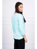 Halenka s 3D grafikou se zirkony mint Halenka s 3D grafikou se zirkony mint