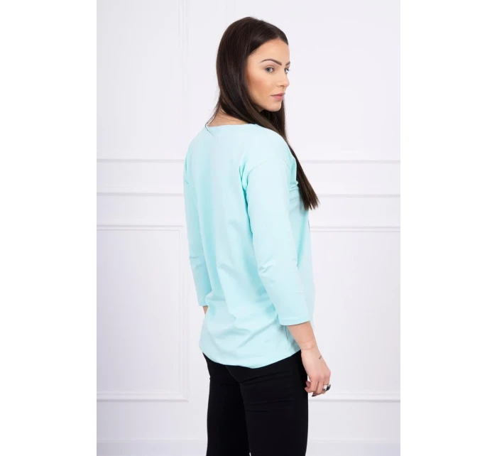 Halenka s 3D grafikou se zirkony mint Halenka s 3D grafikou se zirkony mint