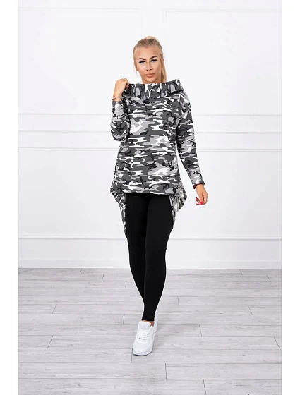 Mikina s dlouhými zády moro model 18745105 - K-Fashion