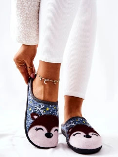 Papcie Ocieplane Renifer Niebieskie Taffy