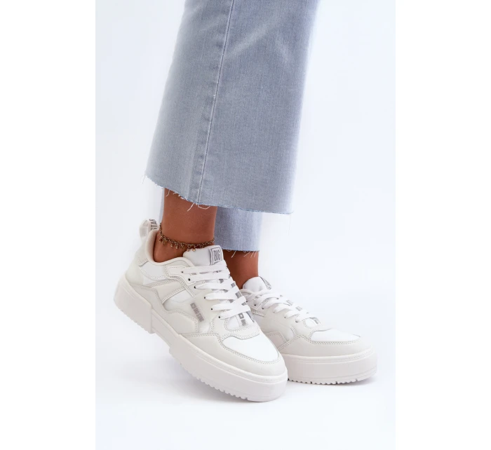 Sneakersy Damskie Big Star NN274357 Memory Foam System Białe