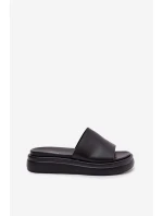 Dámské nazouváky na platformě Černé Tanelisse Dámské nazouváky na platformě Černé Tanelisse