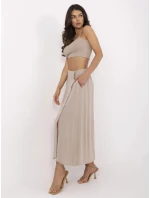 Spódnica model 21116849 ciemny bezowy - FPrice