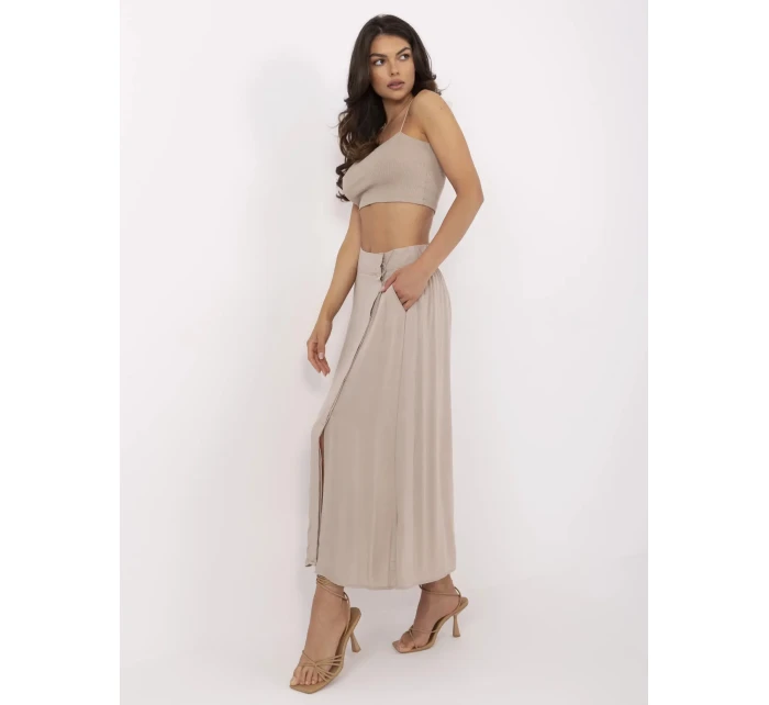 Spódnica model 21116849 ciemny bezowy - FPrice
