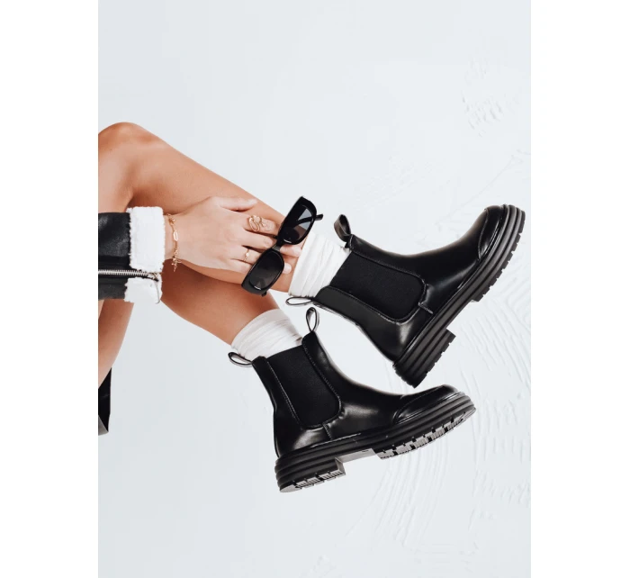 dámské kozačky na platformě černé model 21991967 - Dstreet