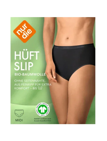 Dámské kalhotky střihu COTTON   černá model 20622761 - NUR DIE