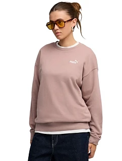 Dámske nohavice Puma ESS Small No.11 Logo Relaxed Crew Pink 684975 88