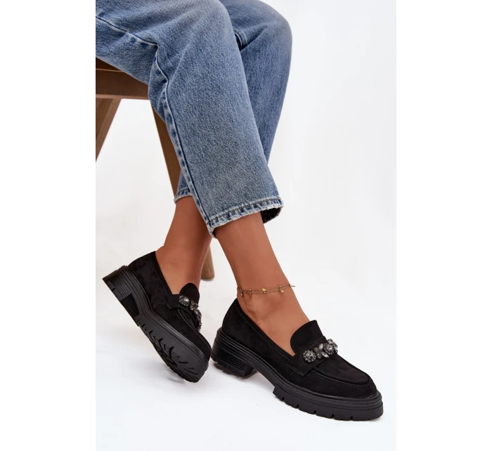 Eko Semišové Mokasíny Dámské S Černé model 21747671 - Boto Eko Semišové Mokasíny Dámské S Černé model 21747671 - Boto