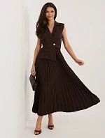 Šaty IT SK 21558.03 tmavohnedé