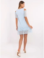 LK SK 506654 šaty.52 svetlo modrá