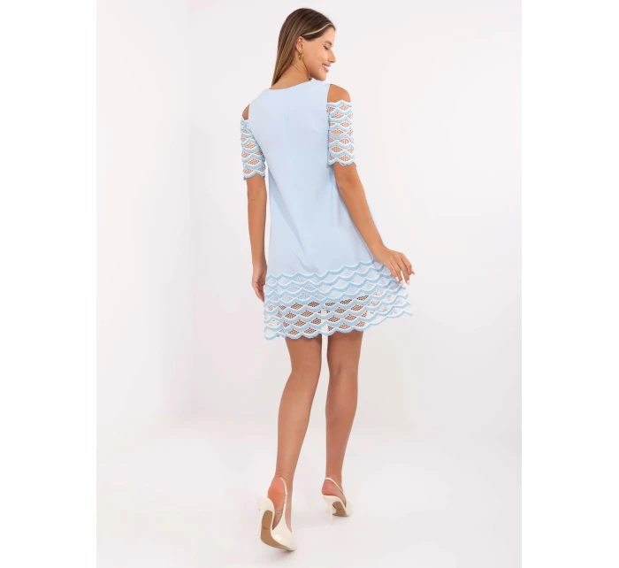 LK SK 506654 šaty.52 svetlo modrá