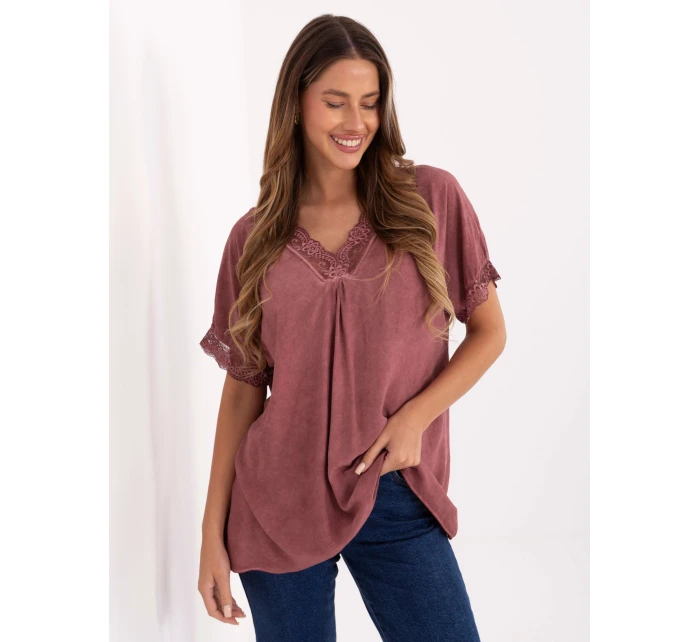 Blúzka MI BZ 7951.34 tmavoružová