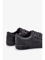 Pánske nízke tenisky z ECO kože Big Star - čierne Pánske nízke tenisky z ECO kože Big Star - čierne