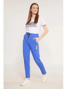 Dámske nohavice / tepláky TRU0010-013 kráľovská modrá - Monnari