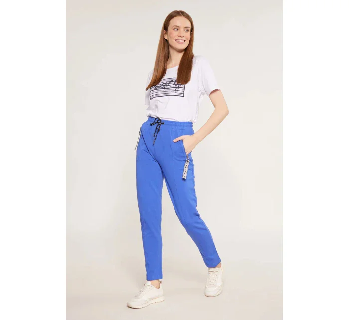 Dámské kalhoty / tepláky model 18461883 královská modř - Monnari Dámské kalhoty / tepláky model 18461883 královská modř - Monnari