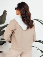 Dámská džínová bunda béžová Dstreet model 21976638 - FashionStreet