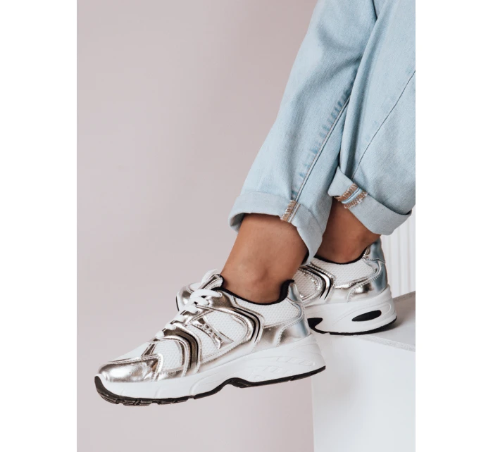 Dámské tenisky s podrážkou silver Dstreet model 21983249 - FashionStreet