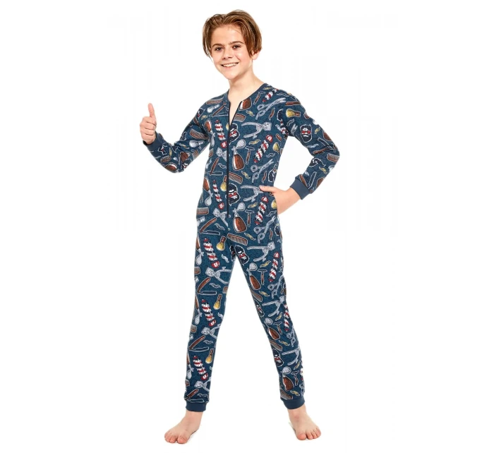 Chlapčenské pyžamo 185/125 Kids Barber 2 - Cornet Chlapčenské pyžamo 185/125 Kids Barber 2 - Cornet